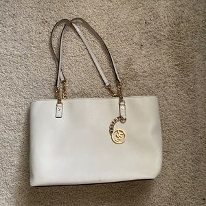white MK purse